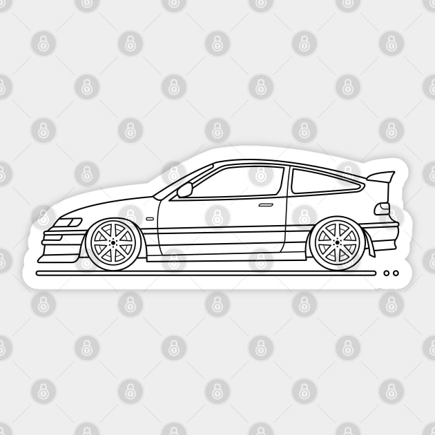 crx jdm B Sticker by garistipis